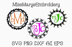 Halloween Monogram Set SVG Cutting File Product Image 1