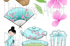Asia girl clipart Product Image 2