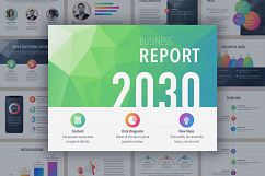 Business Report Colorite PowerPoint Template Product Image 1