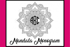 monogram mandala, monogram, monogram svg, mandala svg Product Image 2
