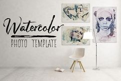 Watercolor Portrait Photo Template Product Image 1