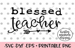 Blessed Teacher Fall SVG DX Product Image 1