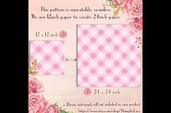 16 Seamless Gingham Pattern Digital Papers 12 x 12 inch Product Image 7