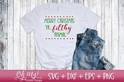 Merry Christmas Ya Filthy Animal - SVG Cutting File Product Image 2