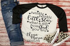 Twinkle Twinkle Little Star What A Gift From God You Are SVG Product Image 3