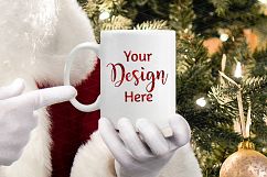 Christmas Mug Mockup with Santa Product Image 1