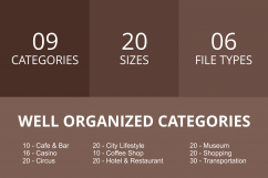 166 City Life Flat Greyscale Icons Product Image 3
