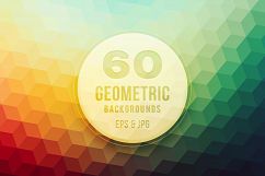 60 Colorful Geometric Backgrounds Product Image 1
