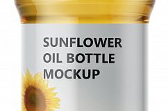 Sunflower Oil Bottle Mockup Product Image 3