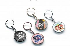 Round Keychain Mockup Product Image 5