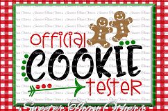 Official Cookie Tester Svg, Christmas svg, Cookies svg Product Image 1