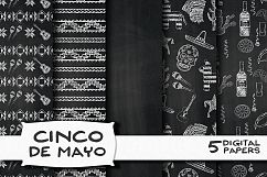 Cinco de Mayo Chalkboard Illustrations &amp; Patterns Product Image 4