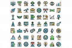 Startup icons set vector flat Product Image 1