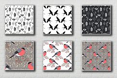 Sketch birds. Vector set. Product Image 6
