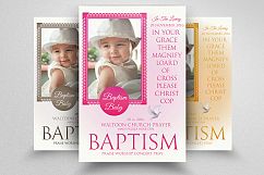 Baby Baptism Flyer Product Image 1