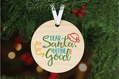 Dear Santa, Define Good - Christmas SVG Cut File - DXF EPS Product Image 5