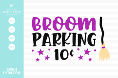 Broom Parking SVG DXF EPS PNG Product Image 1