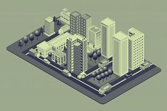 Isometric City Illustration 04 Product Image 1
