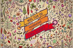 More than 100 Handsketched Floral Elements Product Image 1