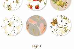 Autumn seamless pattern pack, golden fall digital paper Product Image 2