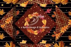 Gold autumn digital paper Product Image 4