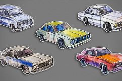 Watercolor cars Product Image 2