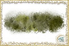 Olive  Moss Green Sap Brush Strokes Clipart Autumn Golden Glitter  24 PNG - transparent background images Product Image 14
