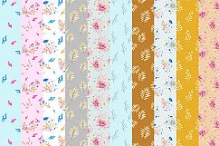 Butterflies and Crystals Seamless Patterns Bundle Product Image 2