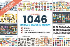 1046 VINTAGE BADGE &amp; RIBBON Product Image 1