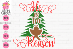 Christmas SVG Jesus SVG Reason For The Season SVG Product Image 1