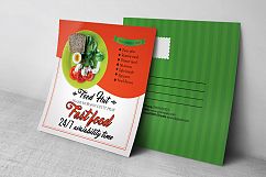 Restaurant Food Postcard Template Product Image 3