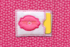 Mom ITH Gift Card Holder Applique Embroidery Design Product Image 1