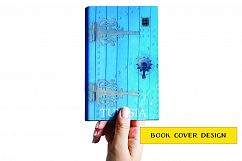 Ornate Old Blue Door with Wrought Iron Decorations Product Image 2