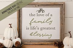 Love of A Family Farmhouse SVG Cut File Product Image 1