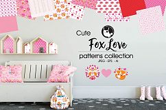 FOX-LOVE , digital papers Product Image 1