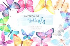 Watercolor Butterflies  Product Image 1