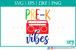 Pre-K Vibes, Back to School SVG, School svg Files Product Image 2