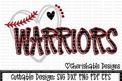 Baseball Svg, Softball Svg, Warriors Baseball Cutting file, distressed baseball svg, dxf pattern, svg pattern, Cricut instant download Product Image 1