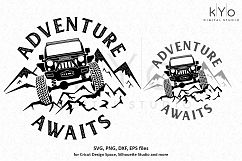Adventure Awaits Off road 4x4 Jeep Wrangler shirt design Product Image 1