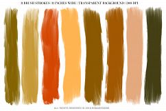 Halloween Brush Strokes, Autumn Brush Strokes Product Image 2