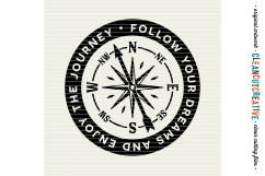 Follow Your Dreams and Enjoy the Journey - SVG DXF EPS PNG - Cricut &amp; Silhouette - clean cutting files Product Image 2