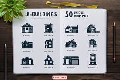 Glyph Buildings Icons Set Product Image 4