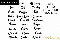 Kitchen Labels SVG Decal Product Image 2