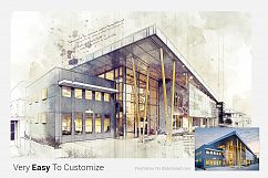 Architecture Sketch Photoshop Action Product Image 4