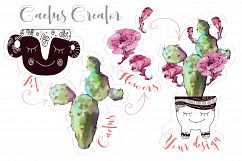 Watercolor Cactus Creator Pattern Product Image 4
