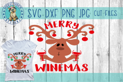 Reindeer Bundle - reinbeer, face, wine, christmas SVG Cut Product Image 5