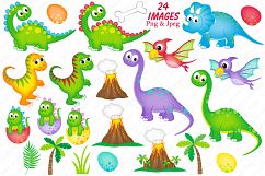 Dinosaur clipart, Dinosaurs graphics &amp; Illustrations, T-rex Product Image 2