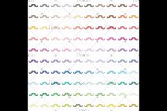 100 Glitter Moustache Clip Arts, Father Day, Movember Product Image 3