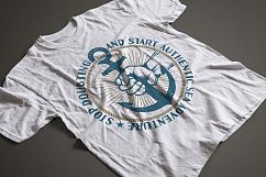 Anchor in hand retro logo Product Image 6