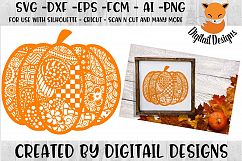 Zentangle Pumpkin SVG for Silhouette, Cricut, Scan N Cut Product Image 1